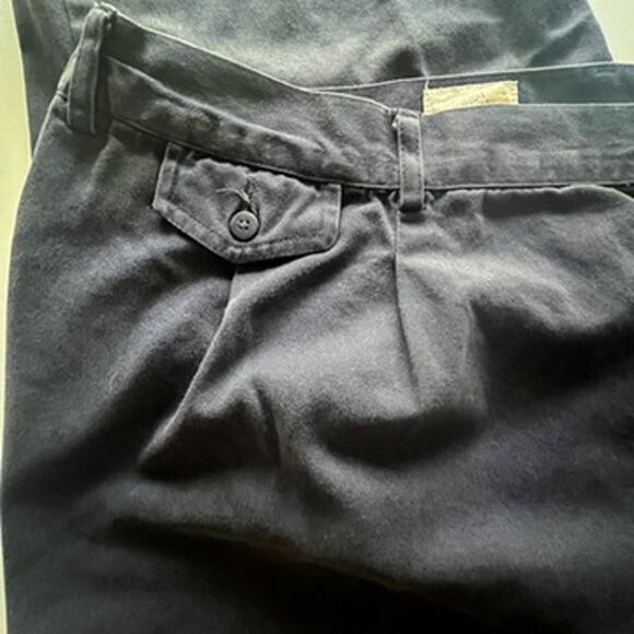 King Size "For Tall and Big Men" Vintage Pleated 90's Navy Khaki Pants 58/38. - Picture 8 of 8
